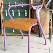 Chaise écolier enfant Hitier vintage
