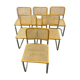 Ensemble de 6 chaises cesca par Marcel Breuer