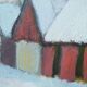 Tage Nilsson, Swedish Modern Landscape, 1960s, Oil on Panel, Framed