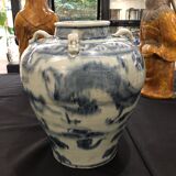 Ming vase in blue and white porcelain