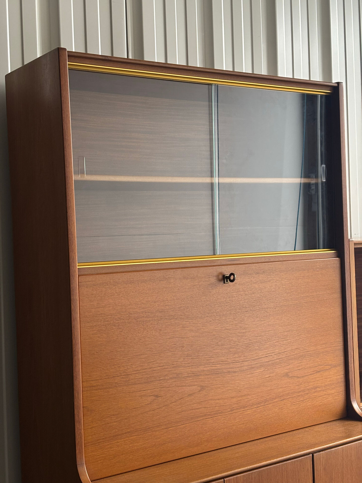 Scandinavian teak storage unit and secretary, 1960.