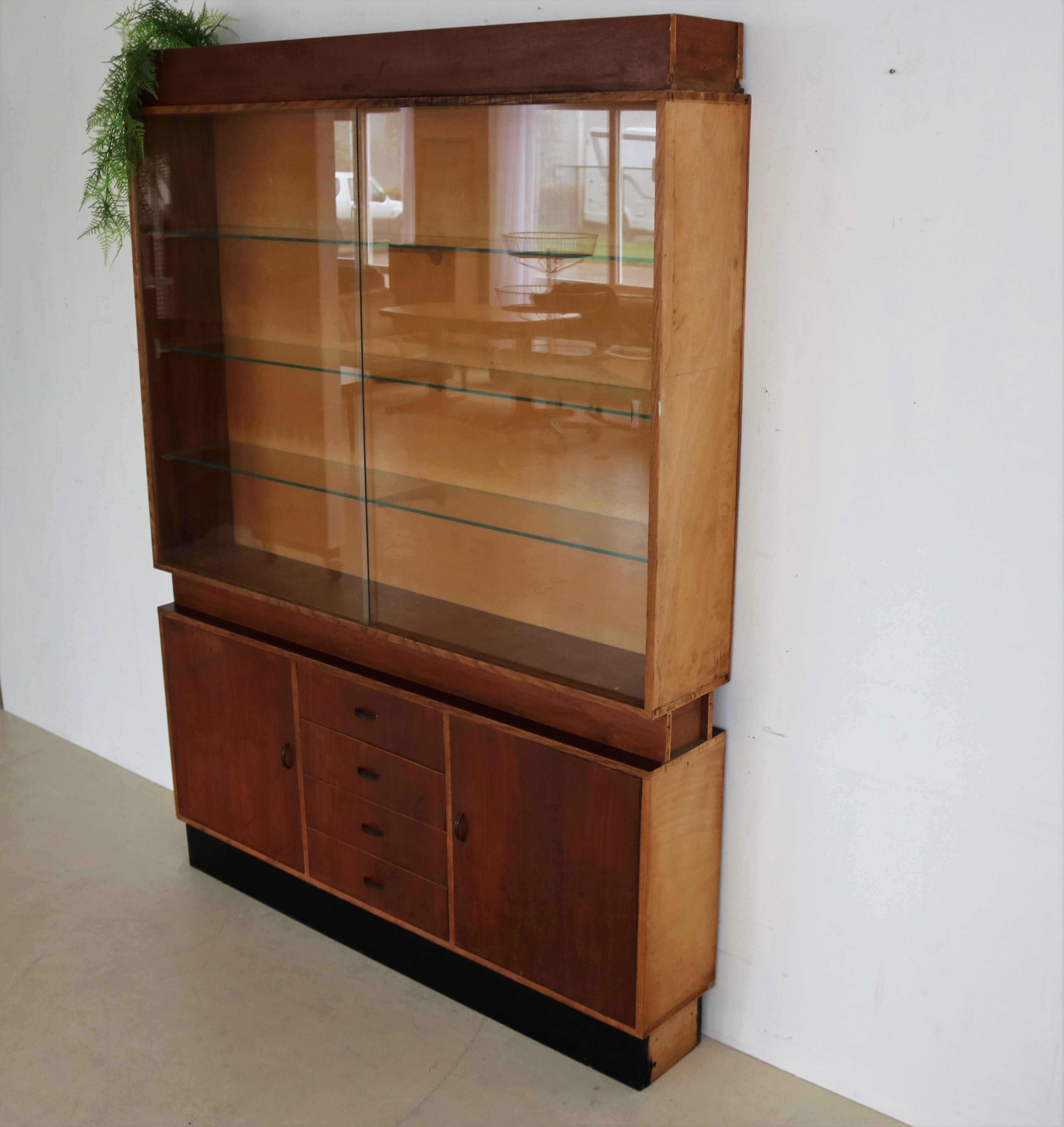 vintage display cabinet