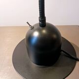 Articulated lamp in black metal. 80s