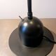 Lampe articulée en métal noir. Années 80