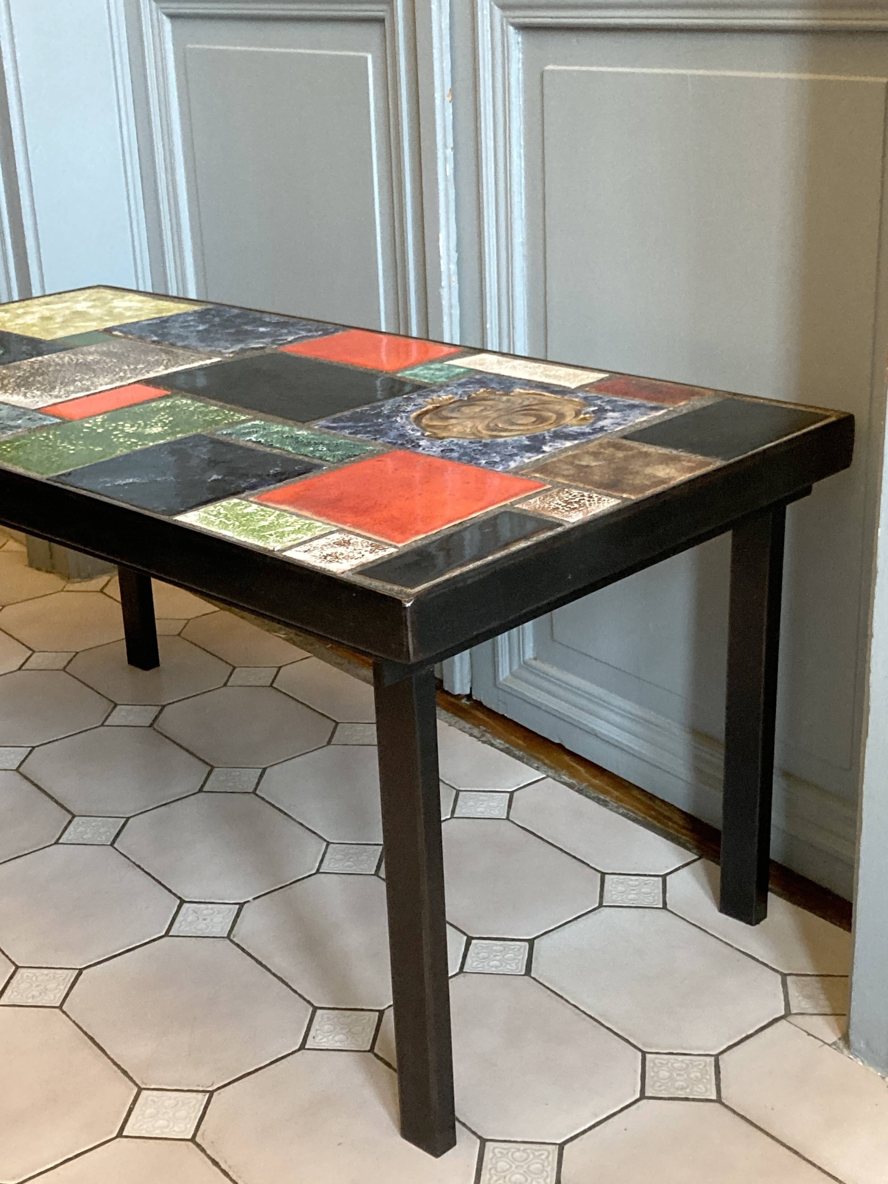 1970s ceramic coffee table