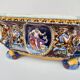 Gien earthenware jardinière, Renaissance model, 20th century.
