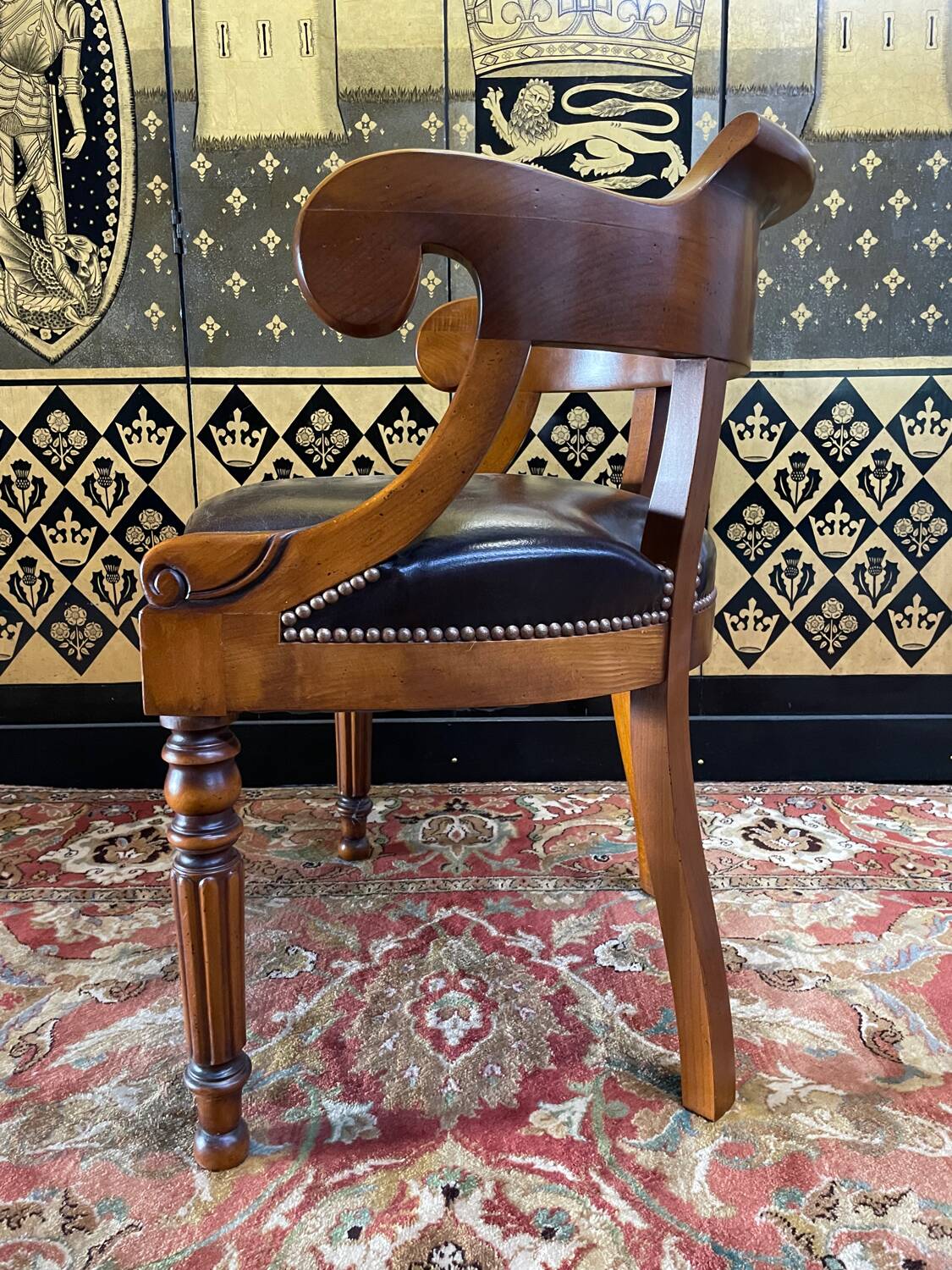 Louis Philippe style office armchair