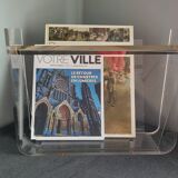 Vintage Roche Bobois plexiglass magazine door