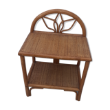 Rattan bedside table