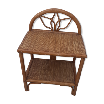 Rattan bedside table