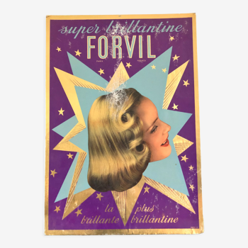 Brilliantine Forvil 1960 advertising card