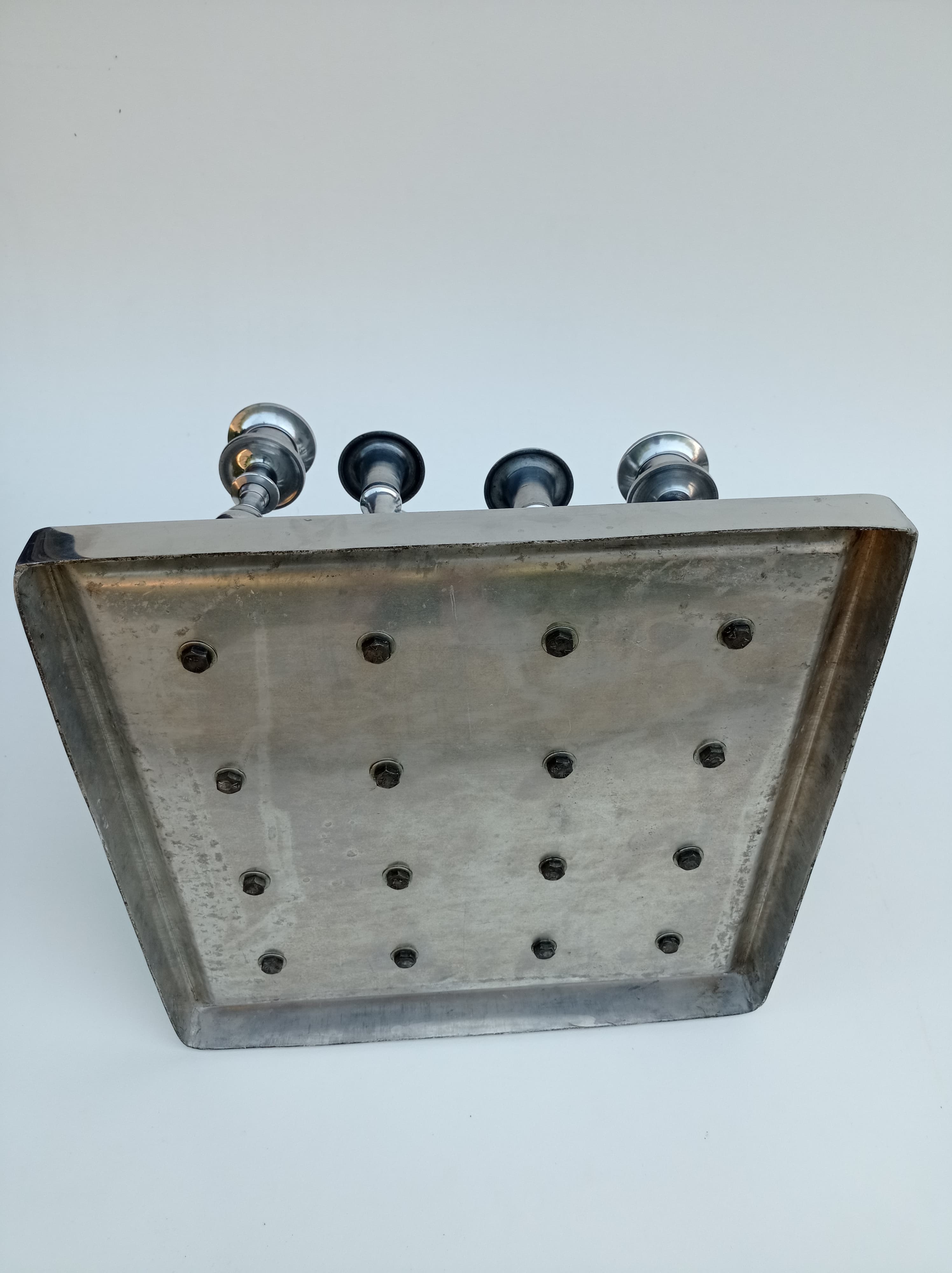 Chandelier en métal pour 16 bougies années 1980