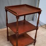 Side table with 3 trays