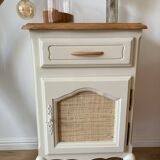 Wooden bedside table