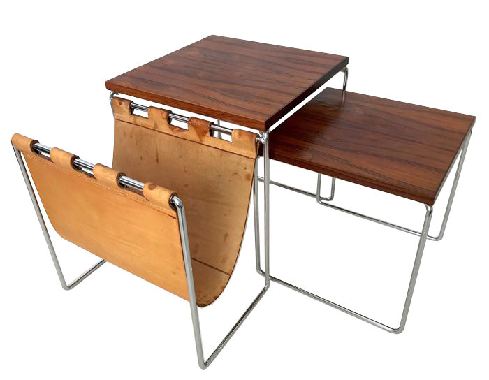 Nesting table magazine holders