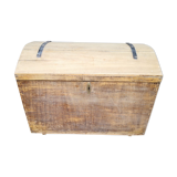 Antique chest, vintage wooden trunk