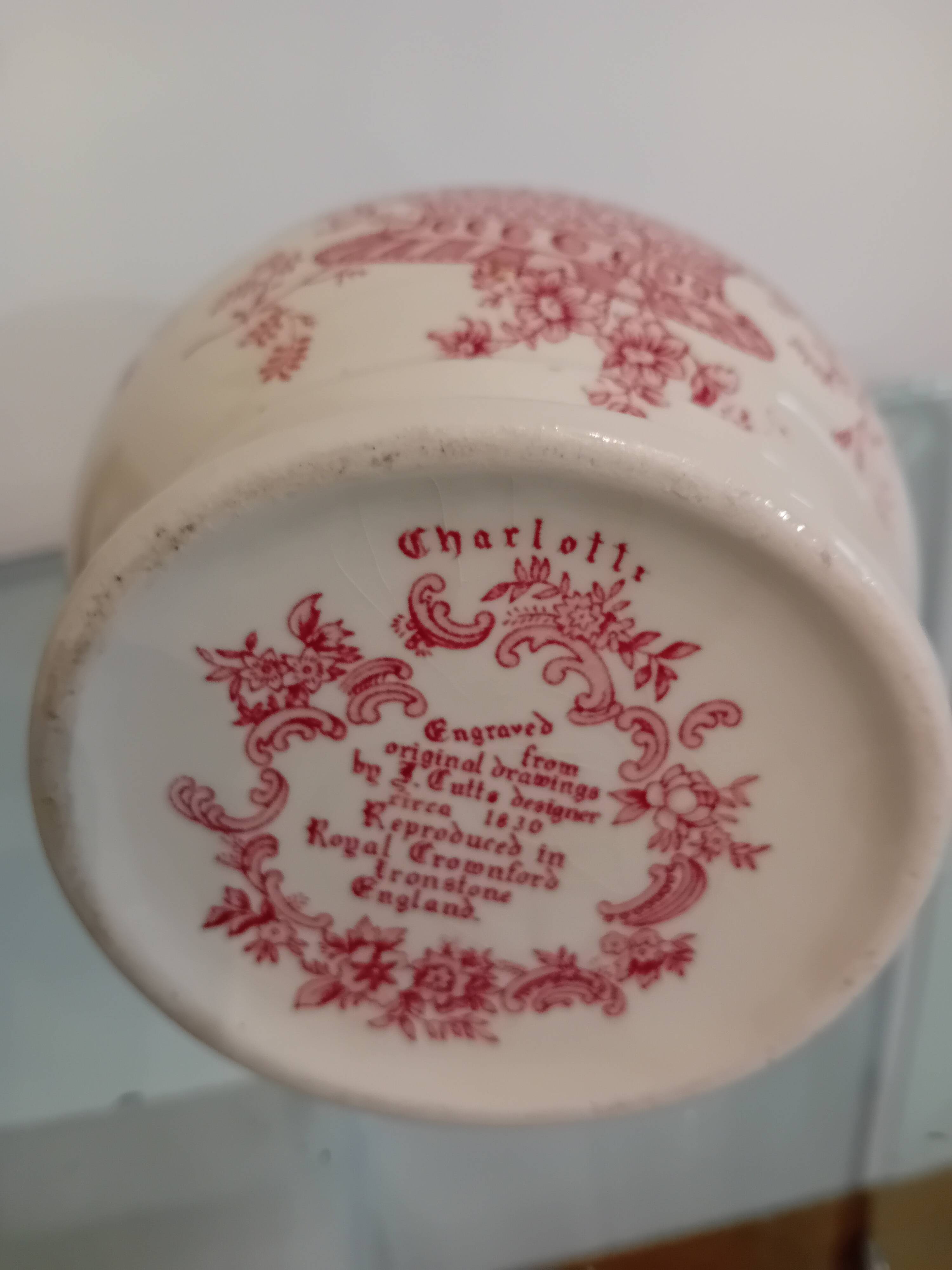 Jug and bowl Royal Cromnford Tronstone England