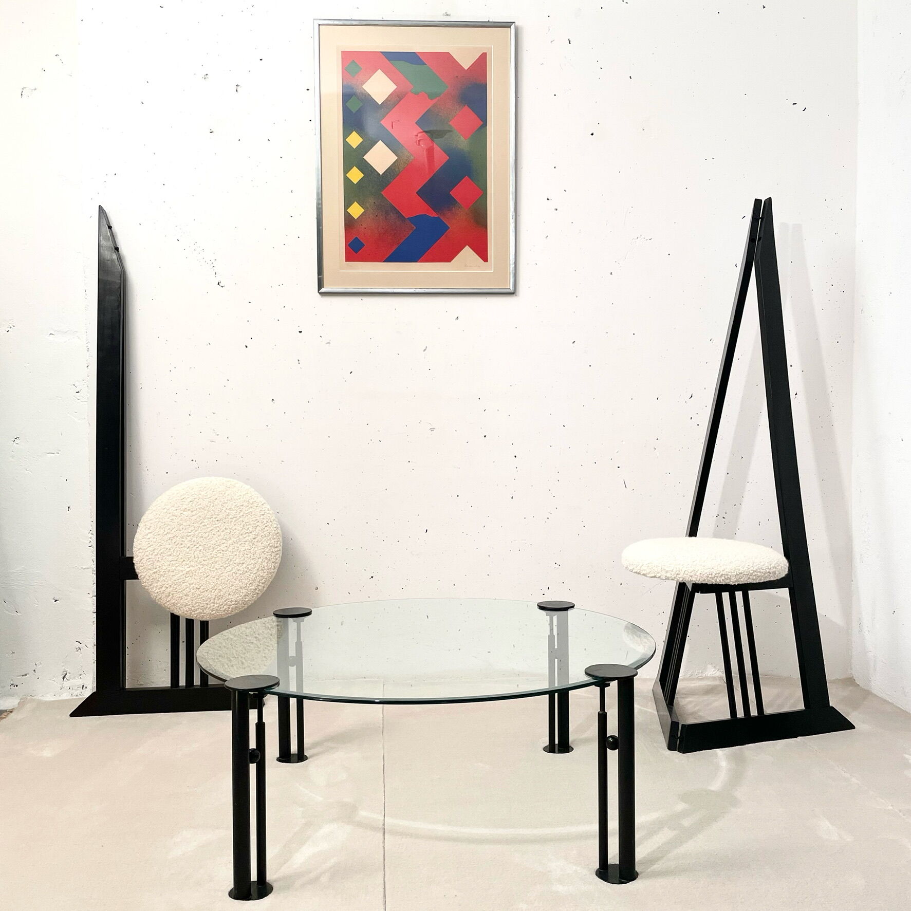 Pair of folding chairs 1980