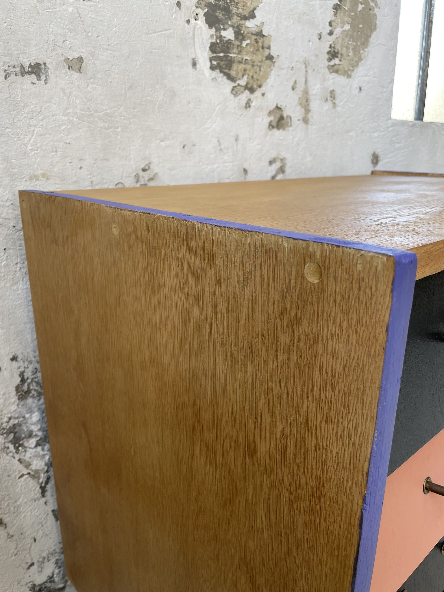 Colorful chest of drawers furniture 60s