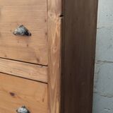 Old trade furniture with six solid pine drawers