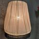 Vintage Wooden Floor Lamp with Pleated Shade, 1970s