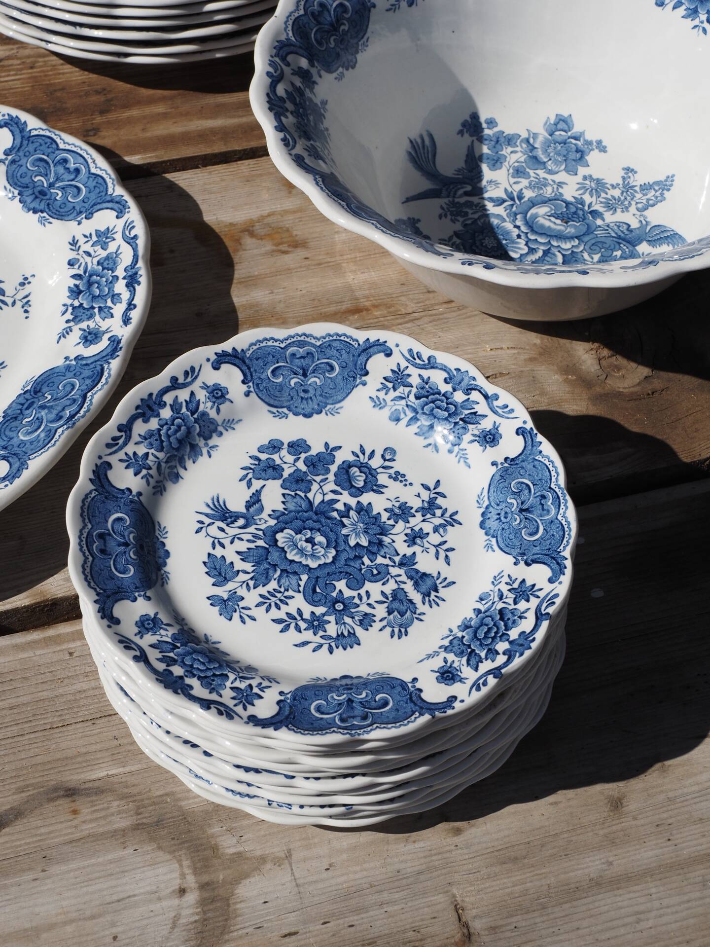 English porcelain service Ridway Staffordshire, 1980s