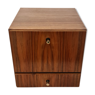 Mid century teak cigar humidor, 1960s