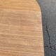 Table à manger scandinave ronde extensible rénovée en teck 1950