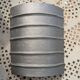 Modernist vase signed from the 1970s in cast aluminium.