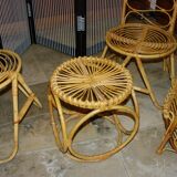 VINTAGE BAMBOO LIVING ROOM SET  1960s