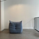 Chauffeuse togo bleu par Michel Ducaroy pour Ligne Roset