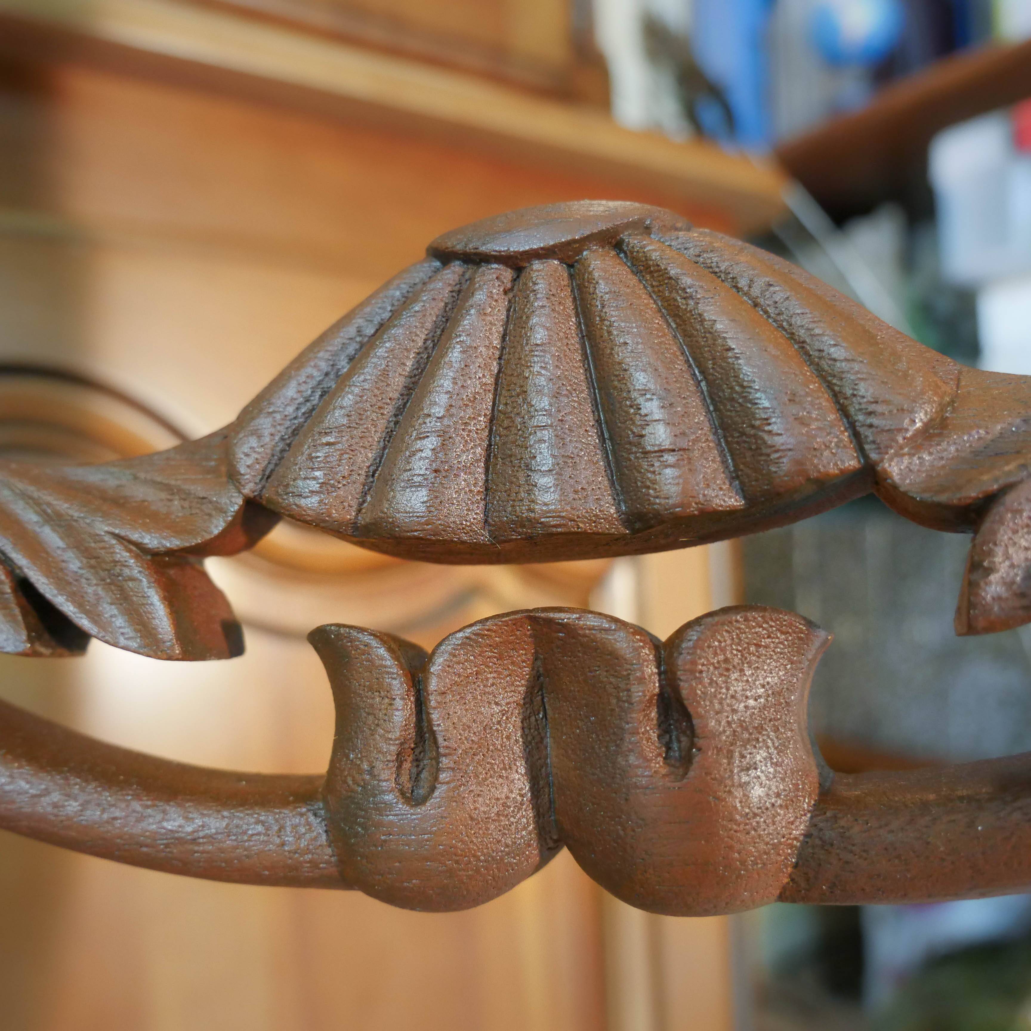 Pair of English Regency style chairs, white terry fabric