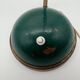 1960s cocotte desk lamp, green and brass, table lamp