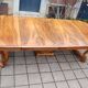 Napoleon III period walnut table from the late 19th century with extensions
