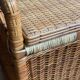 Coffre rotin vintage