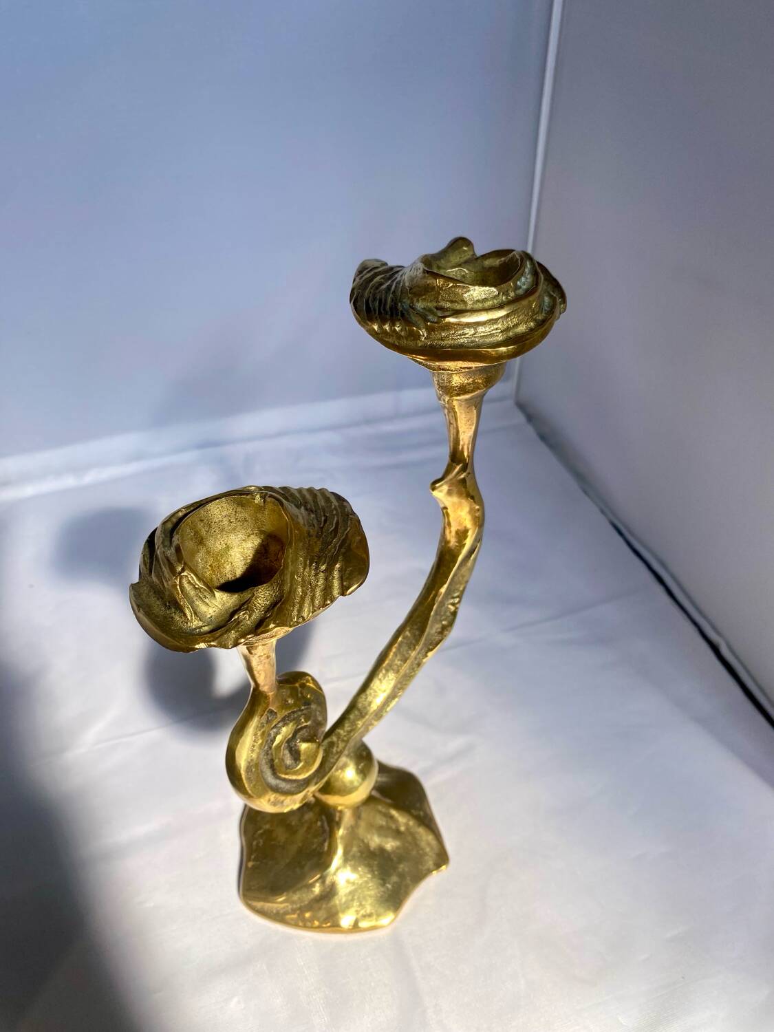 Amadeo sculptural bronze chandelier for Fondica