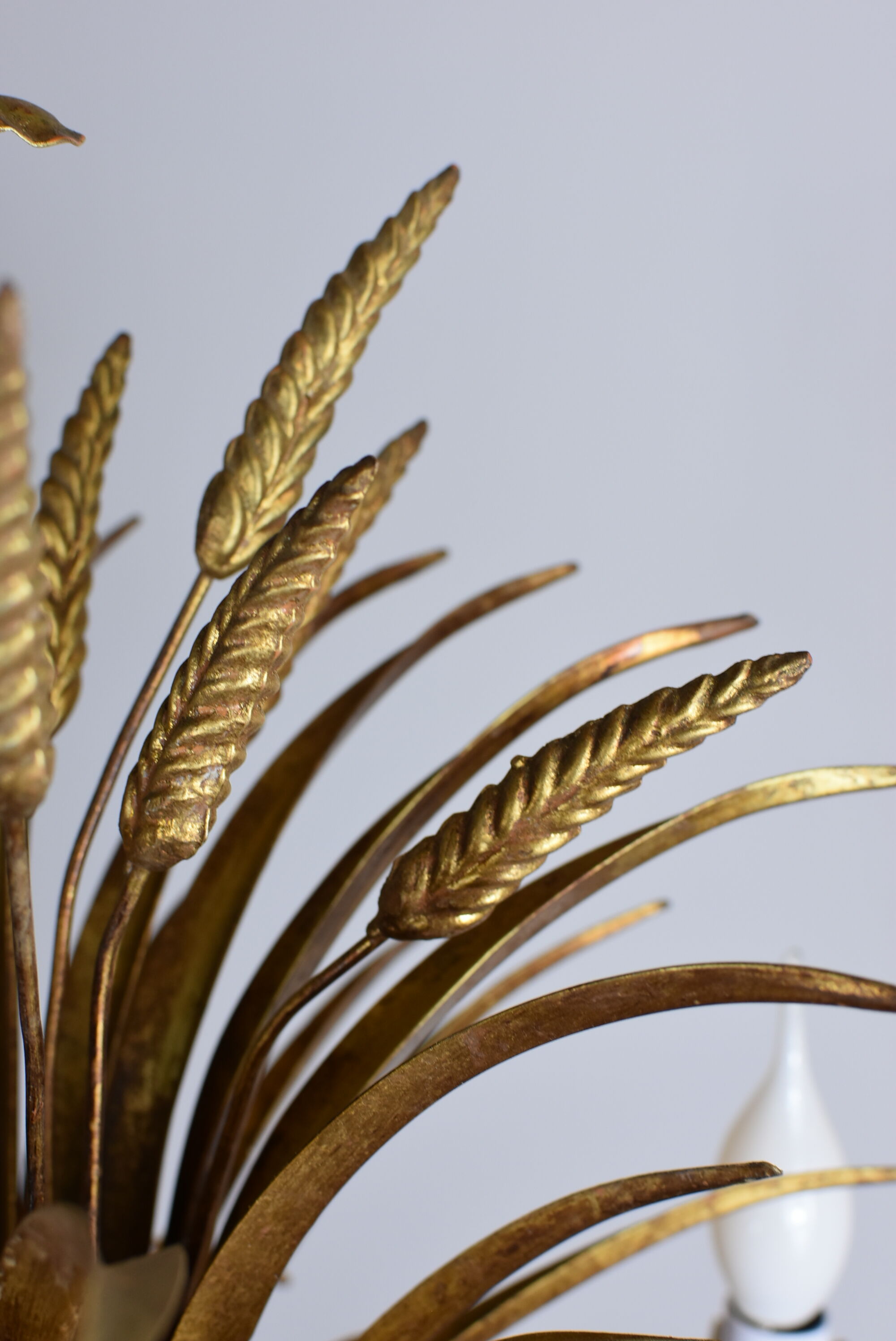 Wheat ear golden chandelier 5 branches.