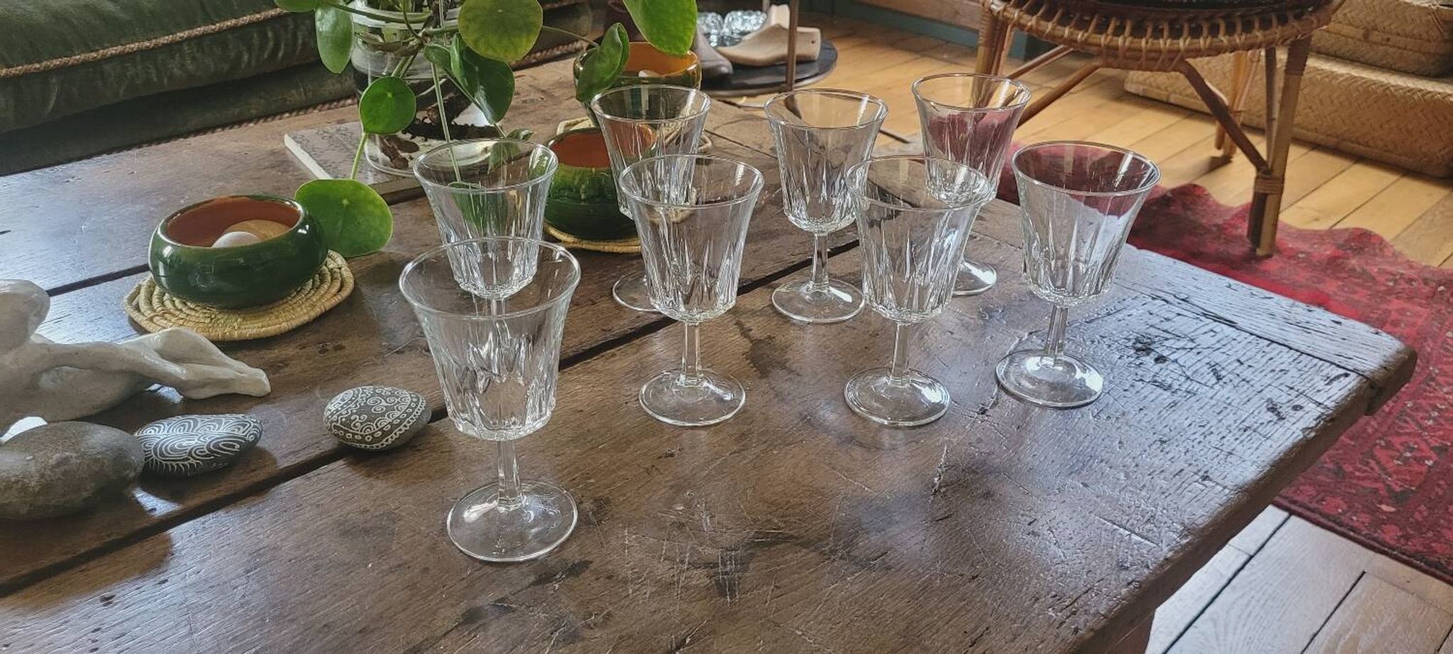 Verres à pied 70's