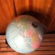 Old world map terrestrial globe sudime météore made in france vintage