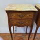 Marquetry bedside tables ( the pair )