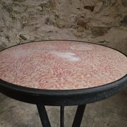 Table bistrot art déco française avec plateau Rex bakélite – c.1930–1940
