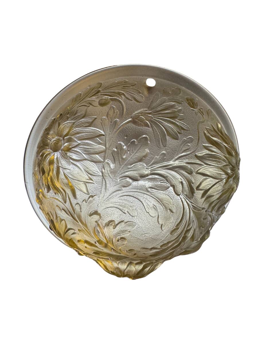 Molded glass pendant light – 19th century / Art Deco – Glass paste