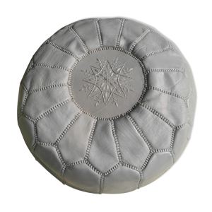 pouf en cuir