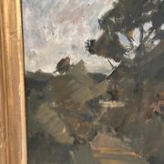 Huile sur toile originale suédoise – "Paysage" par Tornqvist – Signée – Datée 1932 – Encadrée