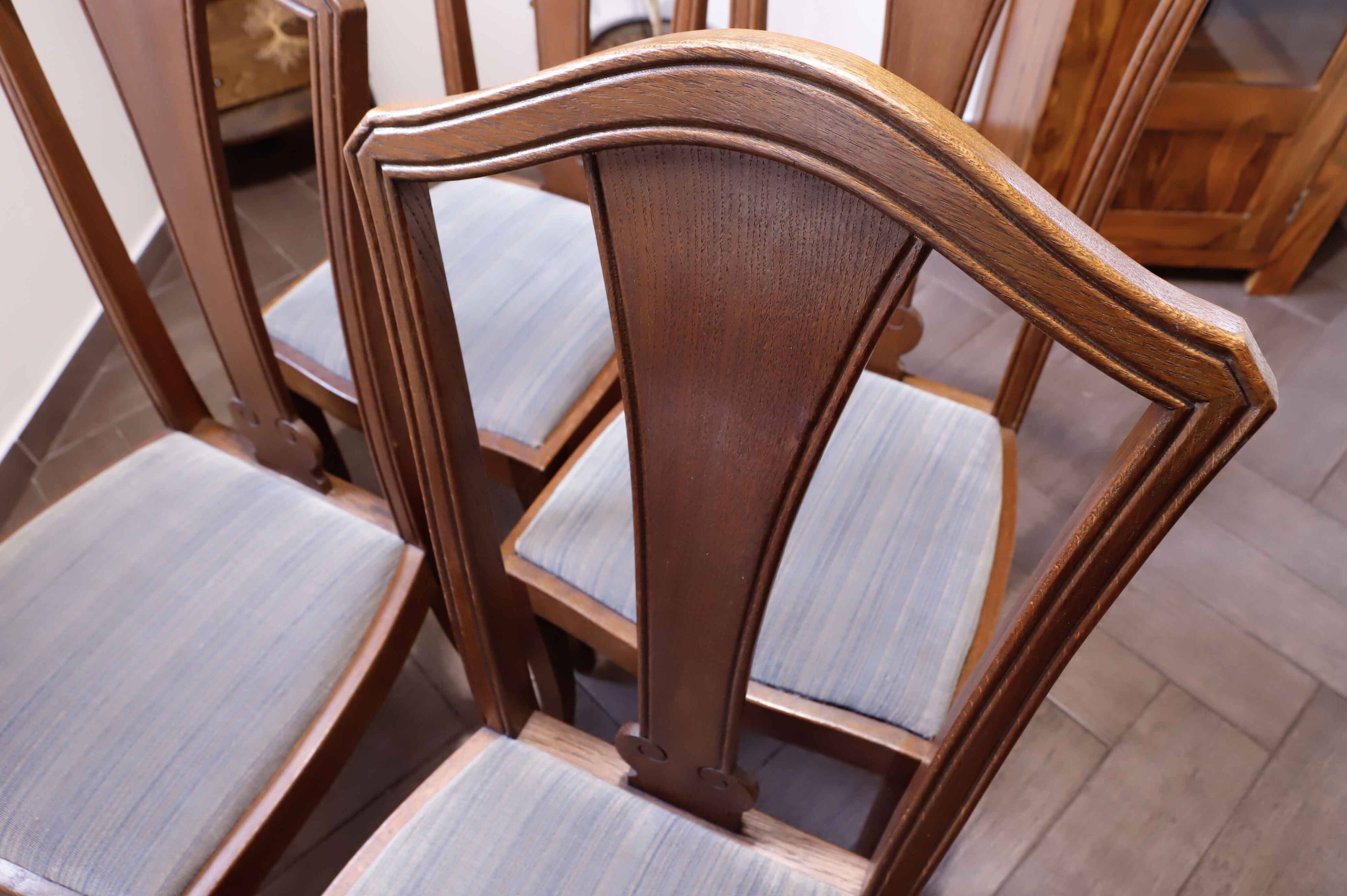 Set of 4 Art Nouveau dining chairs