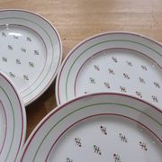 6 assiettes à dessert vintage modèle Louviers de Lunéville