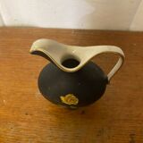 Antique Pitcher ROYAL Porcelain Bavaria Painted Decor + 22K Gold Vintage #C