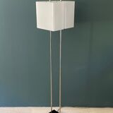 Lampadaire italien chrome et altuglas 1960
