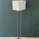 Lampadaire italien chrome et altuglas 1960