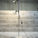 Metal two-spot floor lamp by Aluminor, 70s